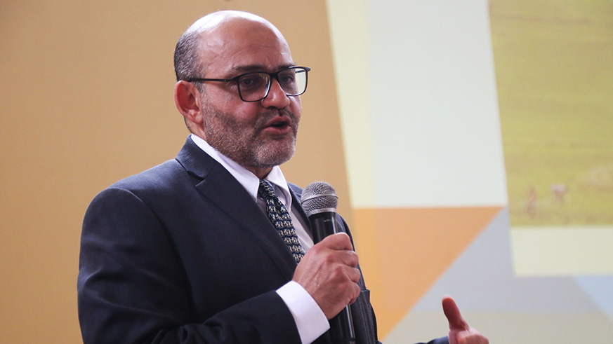 World Bank Country Manager Yasser El Gammal during the meeting in Kigali yesterday. Sam Ngendahimana.