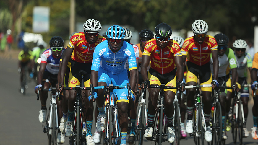 Elites men did 12 laps to finish the 150km race in Kigali, Only Rwandan international  Joseph Areruya who competed with local riders