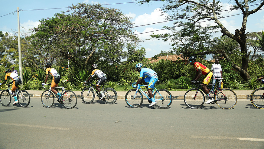 Rwamagana based riders in the top of the peloton in Nyarutarama