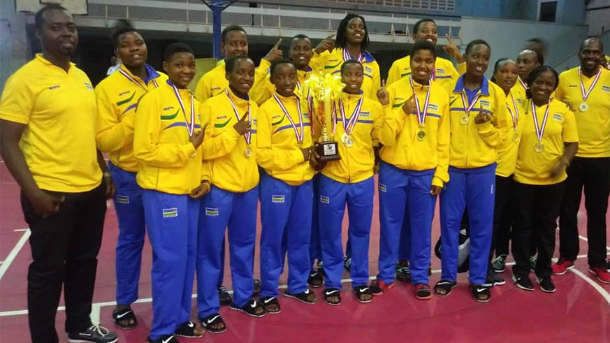 The U18 ladies basketball team recorded an unbeaten run in Tanzania. Courtesy.