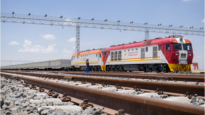 Locomotive at Nairobi terminus. Net.