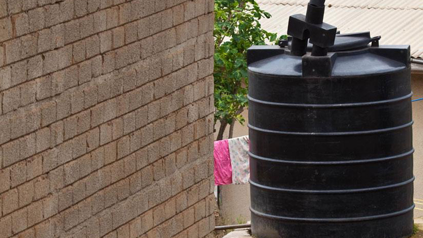 A tank used for rainwater harvest. File.