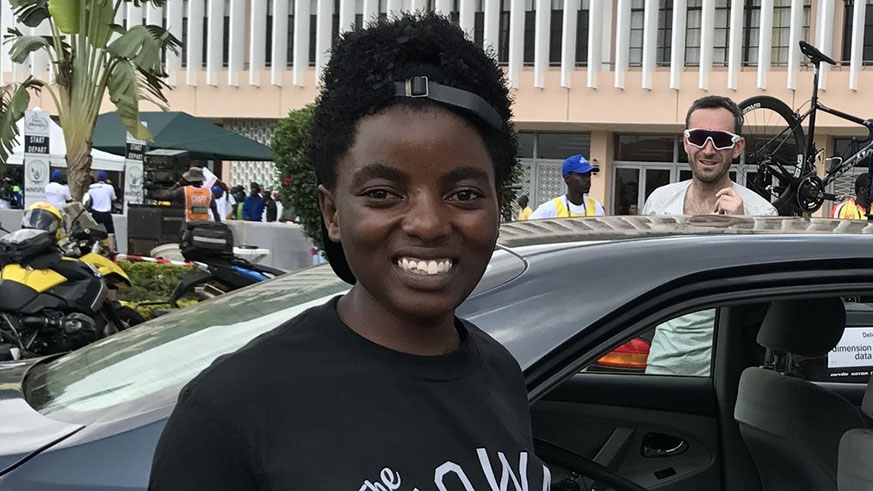 Uwayezu is the countryâ€™s first and only female mechanic in cycling. Courtsey.