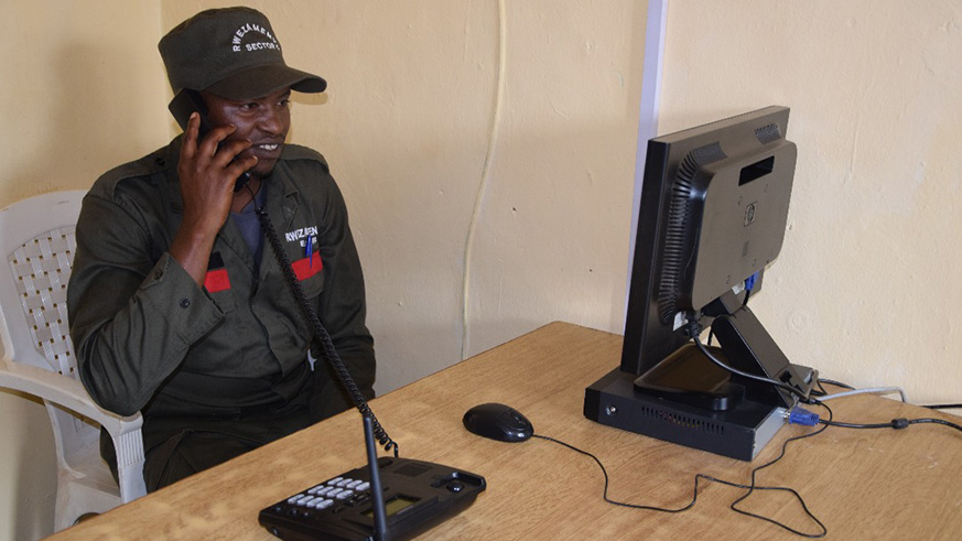 A CCTV monitoring Irondo personnel communicating from the control room. Courtesy.