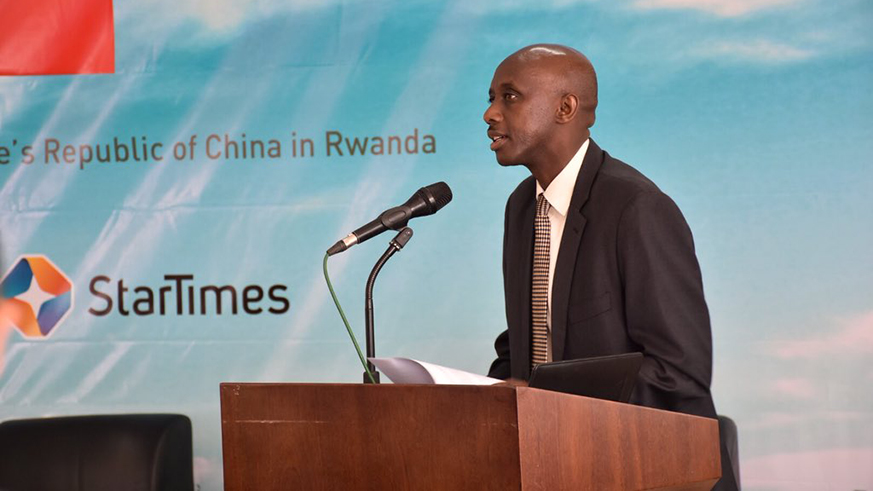 Bernard Munyarugendo, a resident from Gataraga Sector said he is watching the World Cup in his home as if He is in Russia thanks to a satellite dish he received from StarTimes Rwanda. Regis Umurengezi