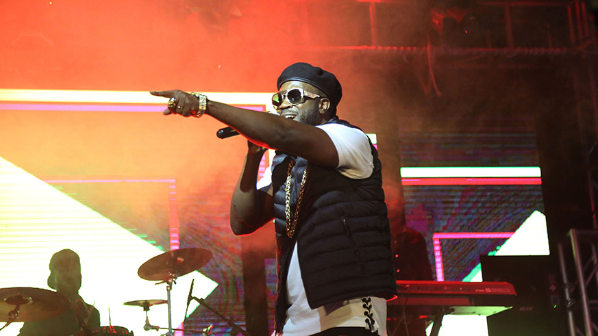 Ugandan artiste Bebe Cool thrills the audience during his performance