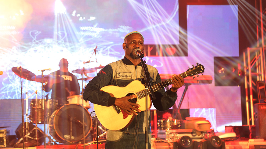 Ringo was the first artiste who performed at Jazz Junction on Friday. Photos/Sam Ngendahimana.