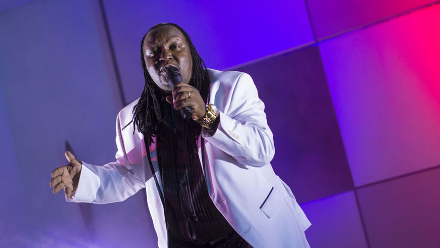 Ugandan artiste Ragga Dee, born Daniel Kazibwe, struggled to impress the crowd at the show./ Kizza Emmanuel