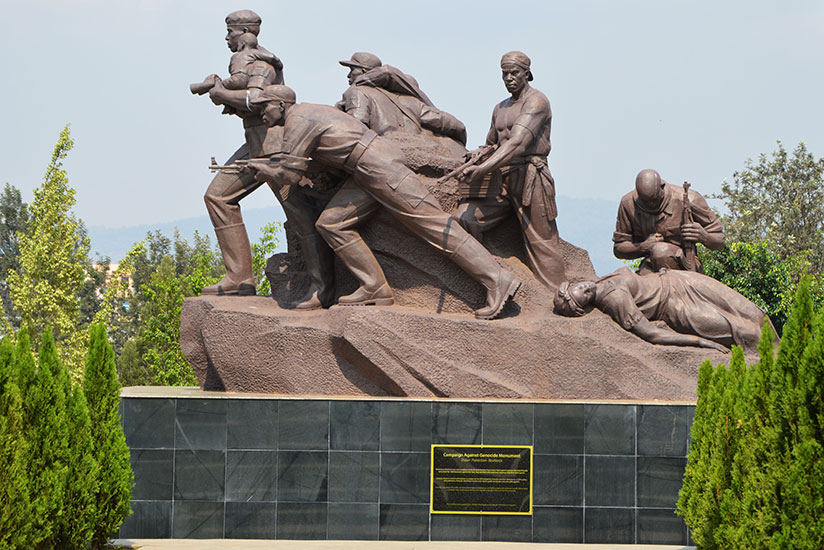 The main monument narrates the story of rescue missions carried out by the RPA during the Liberation war.