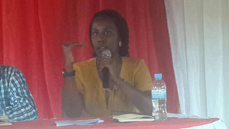 Aline Gasarabwe. James Karuhanga.