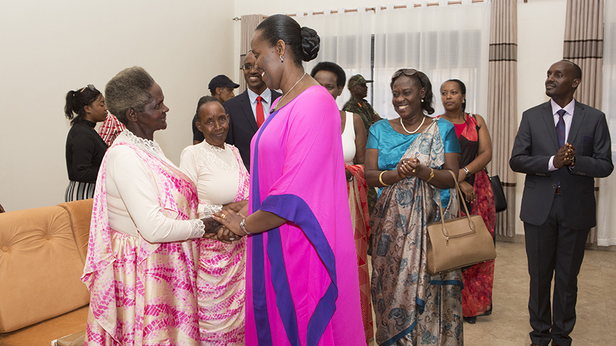 Her Excellency First Lady Mrs Jeannette inaugurates Impinganzima hostel for Intwaza, in Bugesera.