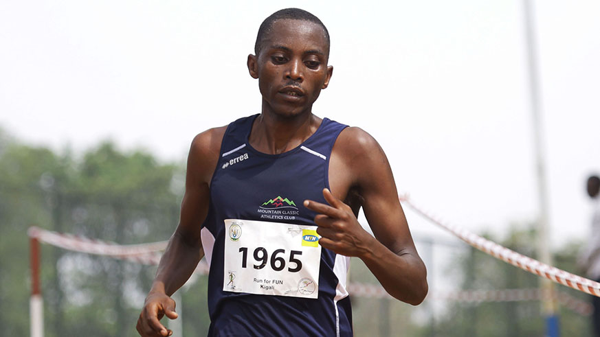 Long distance runner Felicien Muhitira is optmistic to break a six-year record at the forthcoming Marvejols-Mende half marathon in France. Sam Ngendahimana.