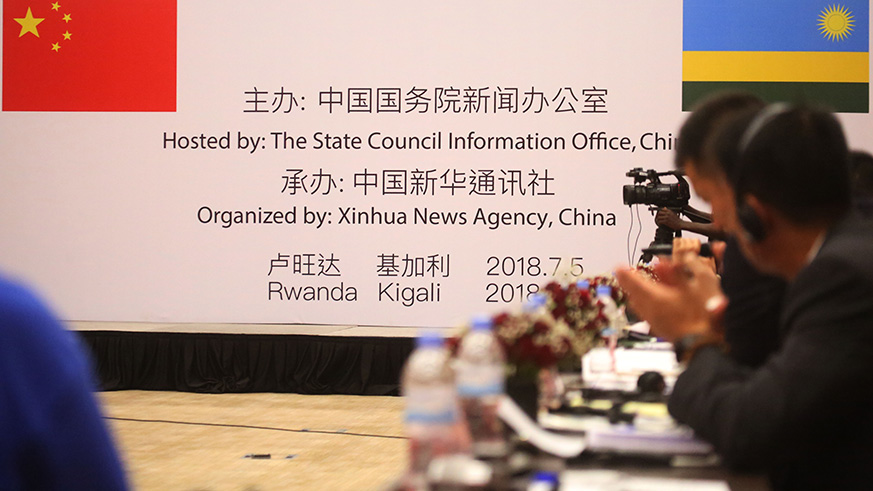 China-Rwanda Media forum dialogue was held at Kigali Convention Center yesterday (Sam Ngendahimana)