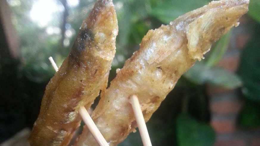 Tasty isambaza from Lake Kivu.