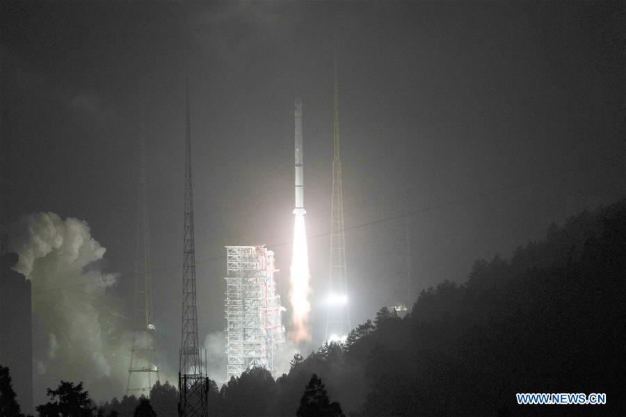 China sends a new Beidou navigation satellite into orbit on a Long March-3A rocket from the Xichang Satellite Launch Center, in the southwestern Sichuan Province, July 10, 2018. The satellite is the 32nd of the Beidou navigation system, and one of the Beidou-2 family, which is the second generation of the system. The launch was the 280th mission of the Long March rocket series. (Xinhua)