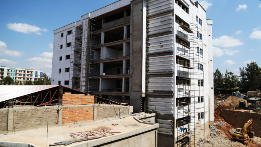 Gasabo District office that is under construction. File.