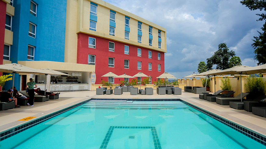Park Inn Hotelâ€™s poolside, where soccer fans watch the  World Cup game from while enjoying chilled Skol beer and delicious food. Courtesy photos.