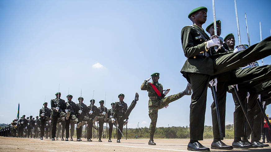 Cadet officers put up an exciting display during the passout at the RDF. Photos/Village Urugwiro.
