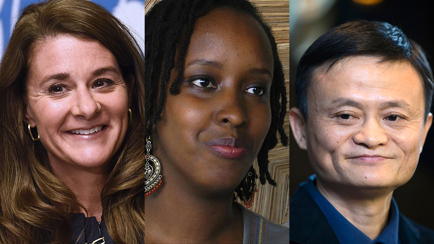 L-R: Melinda Gates, Akaliza Keza Ntwari, and Jack Ma. / Internet photo