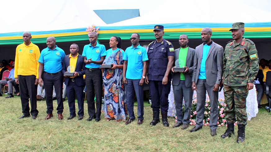 Three best perfoming coops were awarded with trophies. Photos by Diane Mushimiyimana. Three best perfoming coops were awarded with trophies. Photos by Diane Mushimiyimana.