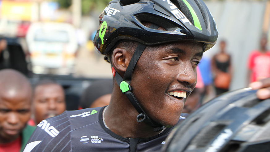 Youngster Samuel Mugisha rides for South Africau2019s Italy-based  Dimension Data Feeder Team since January 2017. File photo