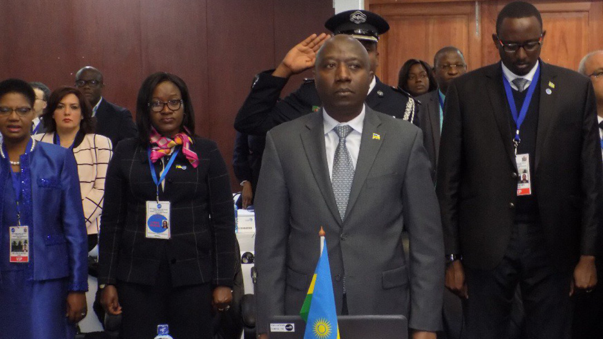 Prime Minister Edouard Ngirente at the the 20th Common Market for Eastern and Southern Africa (COMESA) Summit in Lusaka, Zambia.