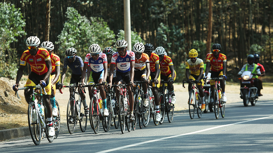 A peloton in the race