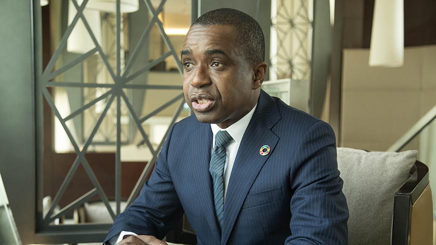 Akinwale speaks during the interview. Nadege Imbabazi.