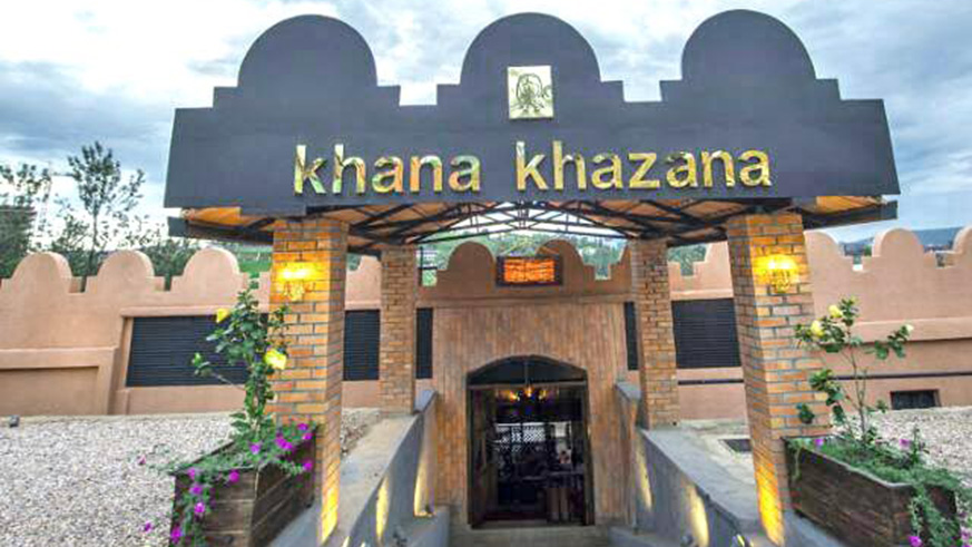 The main entrance of Khana Khazana at Nyarutarama.