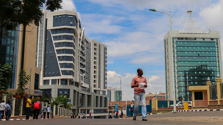 A street in downtown Kigali. File.