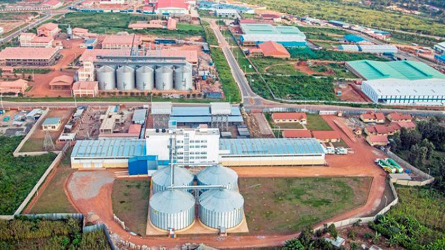  An aerial view of the Kigali Special Economic Zone which is Rwandau2019s main production hub.  Imports from Africa gained 28.6 per cent year on year to $48.47 billion. File. 