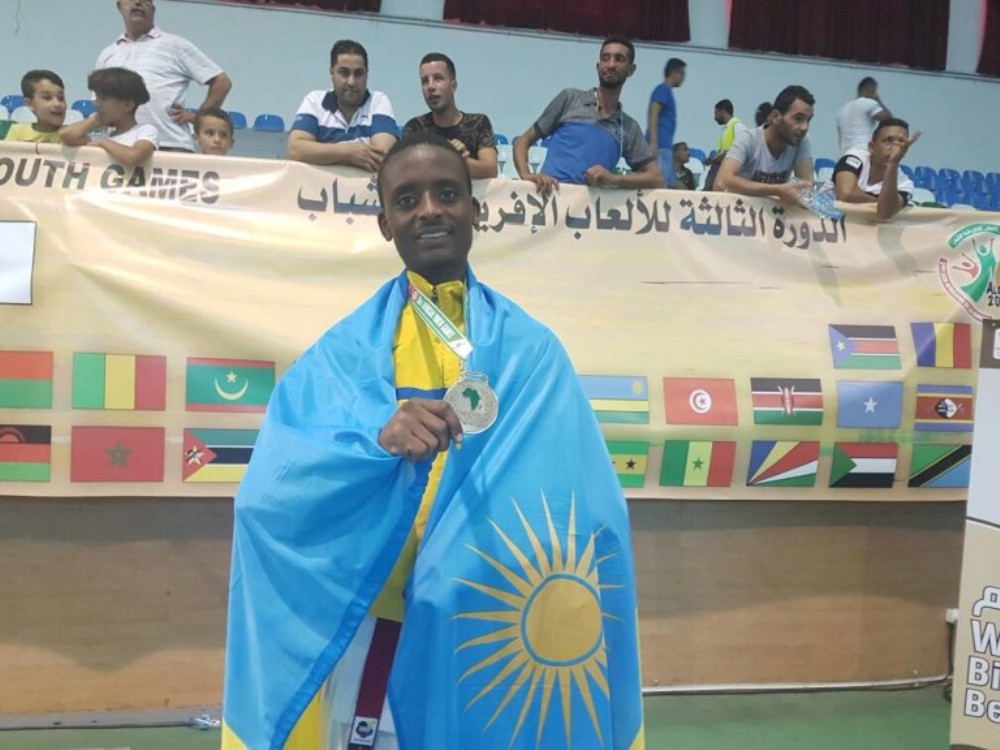 18-year old Halifa Niyitanga won bronze. Courtesy