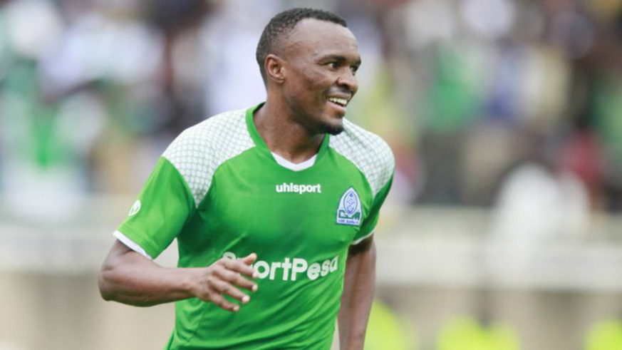 Gor Mahia leading scorer Jacques Tuyisenge was named Kenya Premier League player of the month for June. Net photo.
