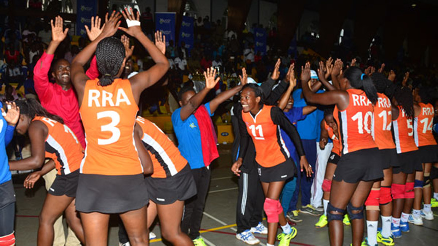 Rwanda Revenue Authority clinched the womenu2019s title last year after edging Ugandau2019s Vision Volleyball Camp in the final. File photo.