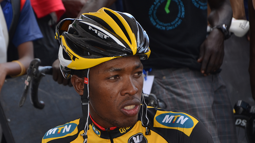 Former MTN for Qubeka rider Adrien Niyonshuti  during Tour du Rwanda 2013. He will be riding for South Africa - based club Sampada Cycling Team in Tour du Rwanda 2018, which kicks off over the weekend. Sam Ngendahimana.
