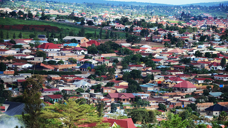 An aerial view of Kabeza Sector, Kicukiro District. CoK is getting tough on engeneers amid a boom in the construction sector. Sam Ngendahimana.