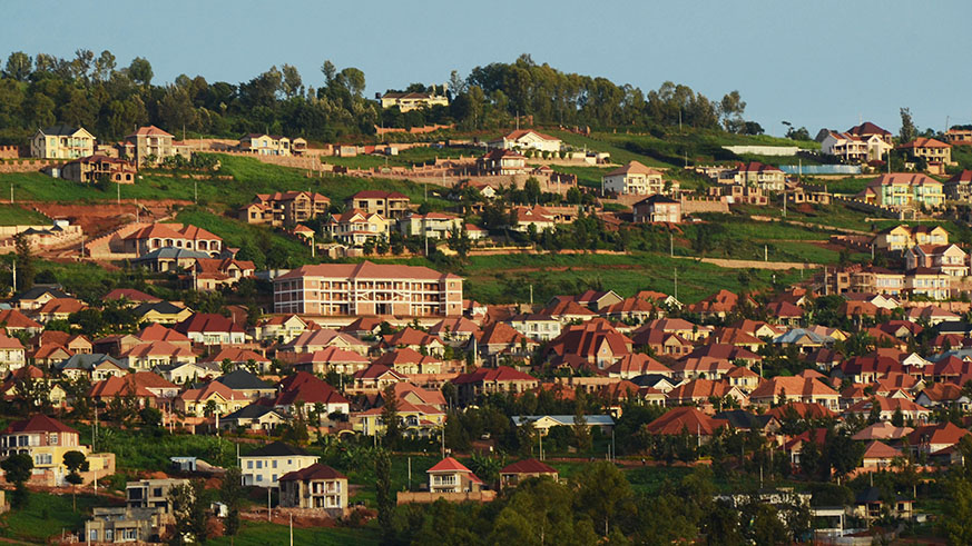 A residential neighbourhood in Rebero, a Kigali suburb. Sam Ngendahimana.