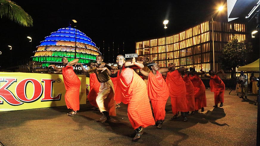 During the event traditional dancers were entertaining the audience