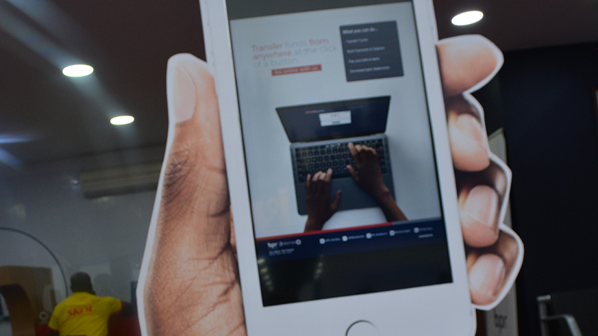 You can now move with your bank using your phone. /  Elisu00e9e Mpirwa