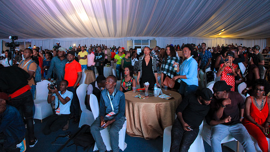 Participants were happy for DJ Pius' first album.(Faustin Niyigena)