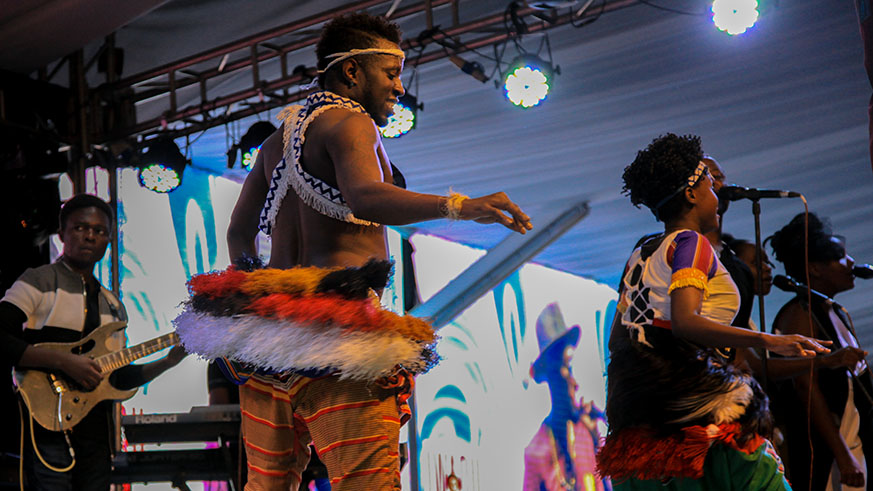 Ugandan dancers also entertain the audience. Faustin Niyigena