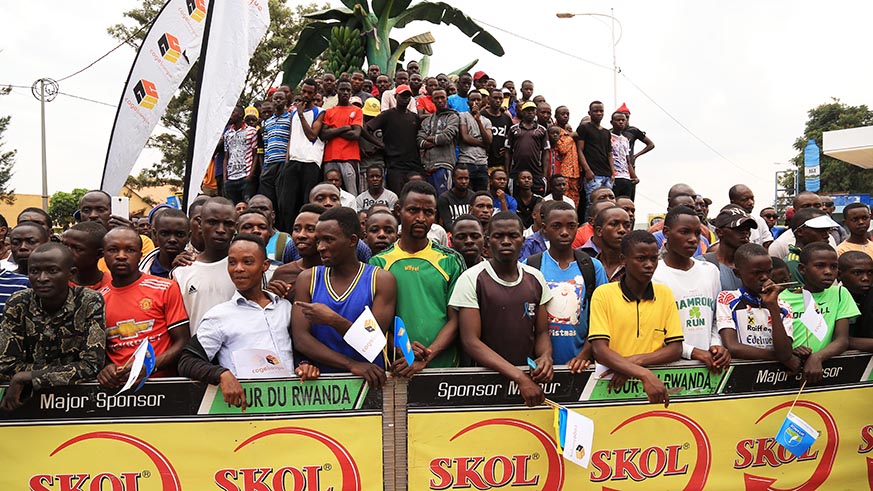 Thousands of people turned up to watch the opening of Tour du Rwanda 2018