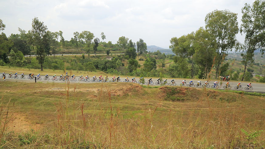 Peloton at Gatagara in Nyanza District