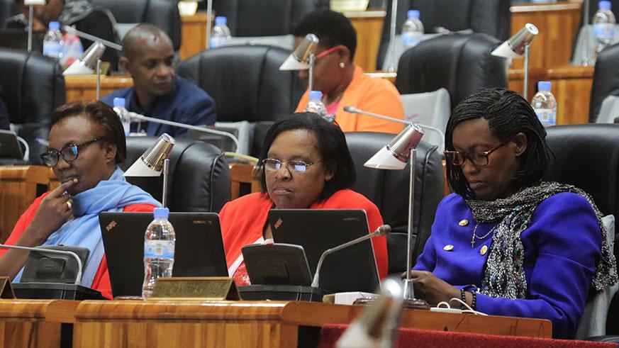 Members of Parliament during a past session. Rwanda became the first country to ratify all the AfCFTA instruments in April 2018.