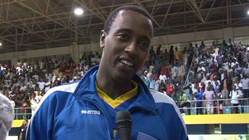 Elie Mutabazi officially announced his retirement from professional volleyball in December 2013. He is currently the assistant coach at APR volleyball club. File photo.