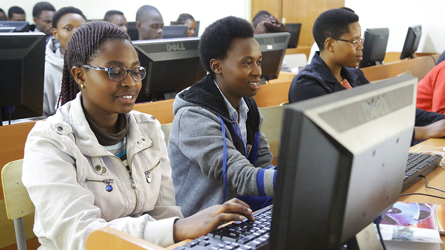 Students during ICT workshop at Tumba College of Technology. Sam Ngendahimana.