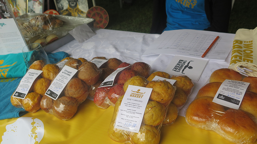 Bakery items were among the foods on sale at the expo. Eddie Nsabimana