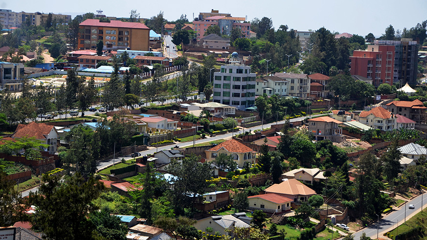 An aerial view of Remera, a Kigali suburb. Sam Ngendahimana.