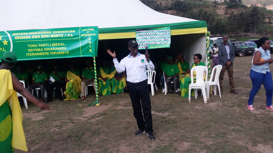Liberal Party was joined by Jean de Dieu Rutatika, the Northern Province electoral coordinator