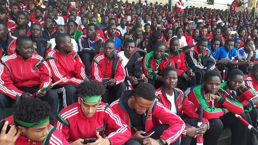 Players representing Kenya at the 2018 FEASSSA Games. Regis Umurengezi